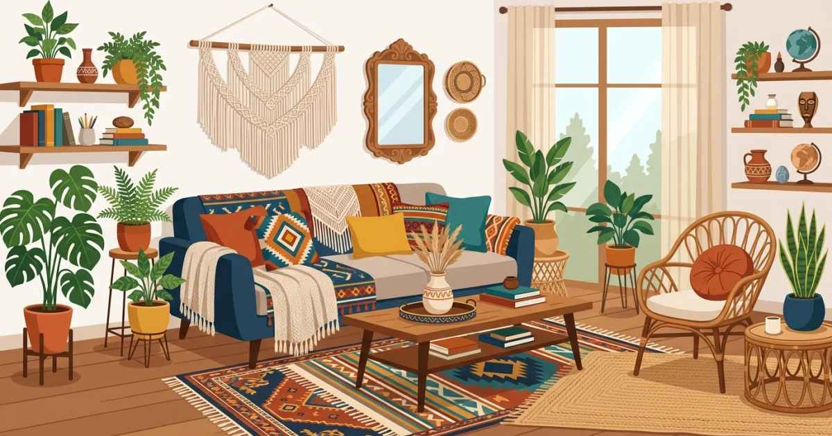 Cómo lograr una estética boho chic en tu hogar