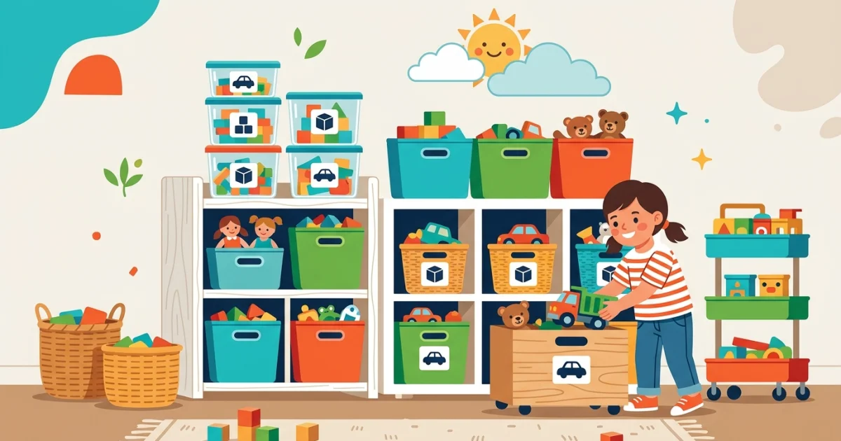 Ideas para organizar juguetes sin esfuerzo
