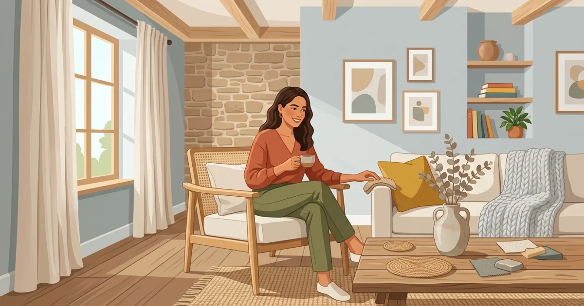 Cómo elegir materiales para crear un interior cálido y acogedor