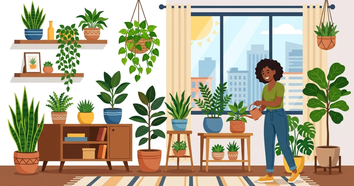 Plantas de interior ideales para tu departamento