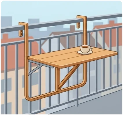 Muebles compactos para balcones chicos