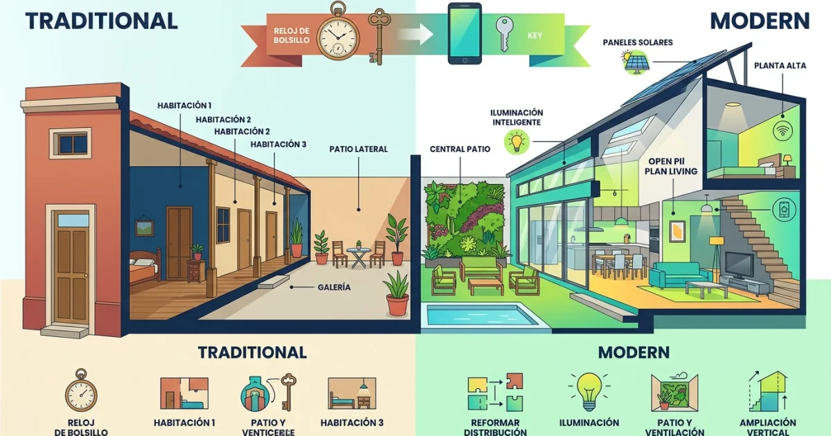 Qué es una casa chorizo y cómo adaptarla a la vida moderna